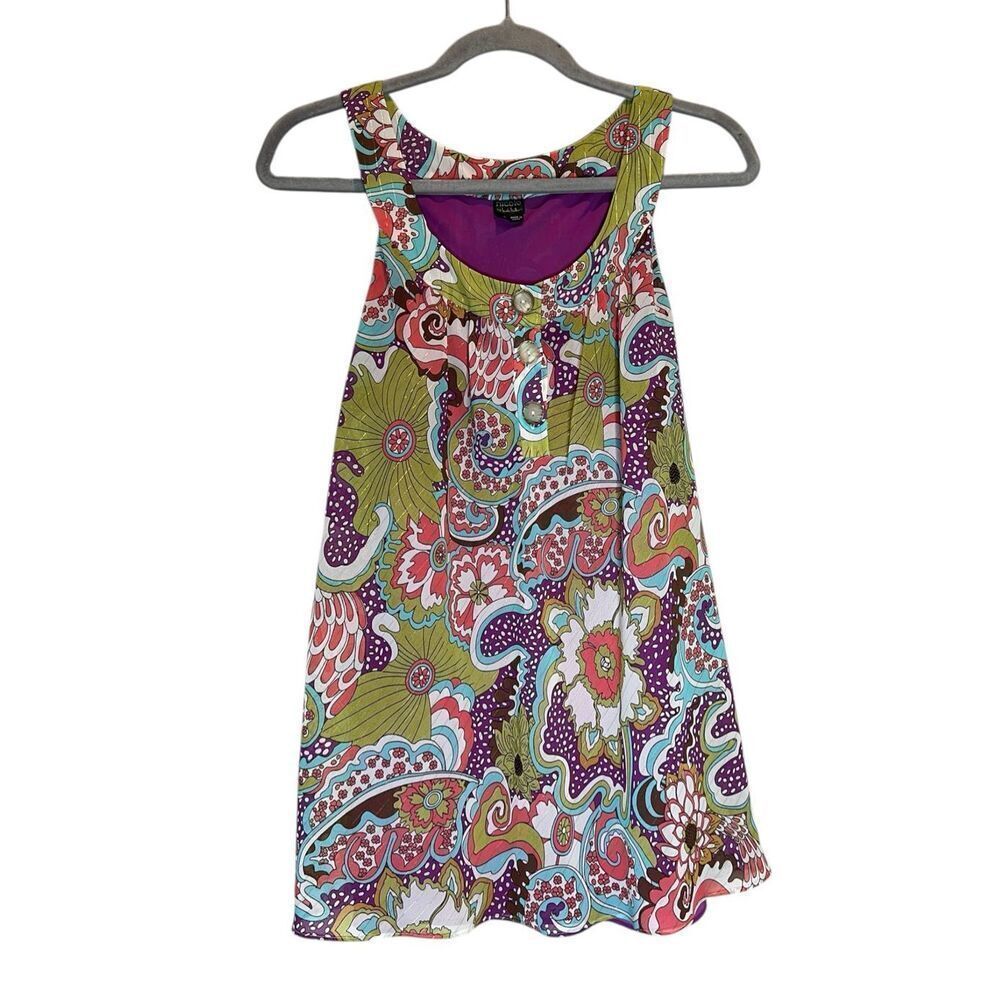 Nicole by Nicole Miller Size 10 Flowy 2-Layer Tank